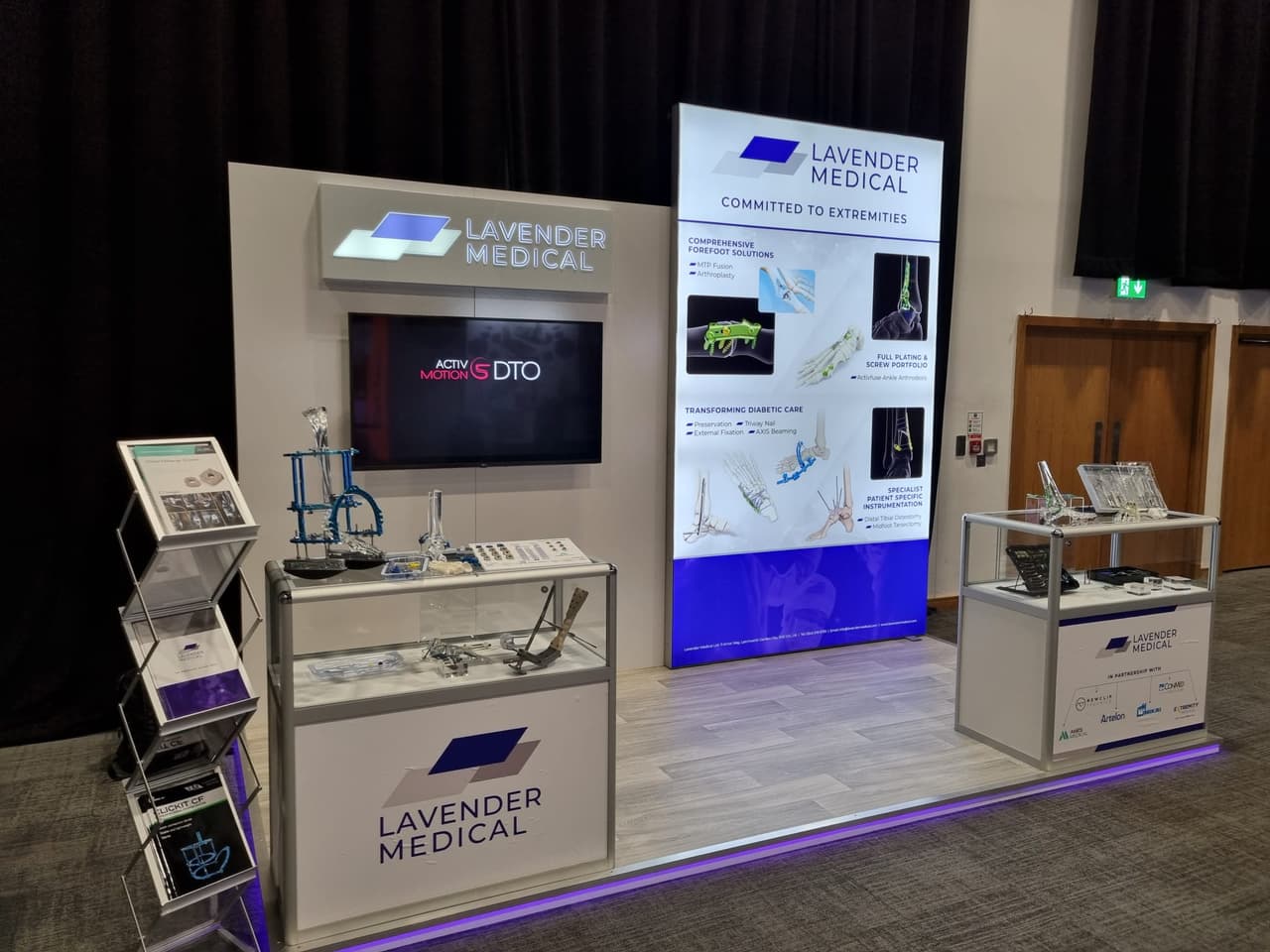 The Lavender Medical stand at an orthopaedic meeting